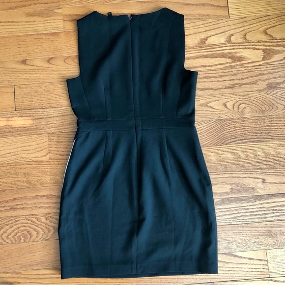 BCBGMAXAZRIA Color Block Sleeveless Black White Sheath Dress Women’s Size 8 - Picture 9 of 10